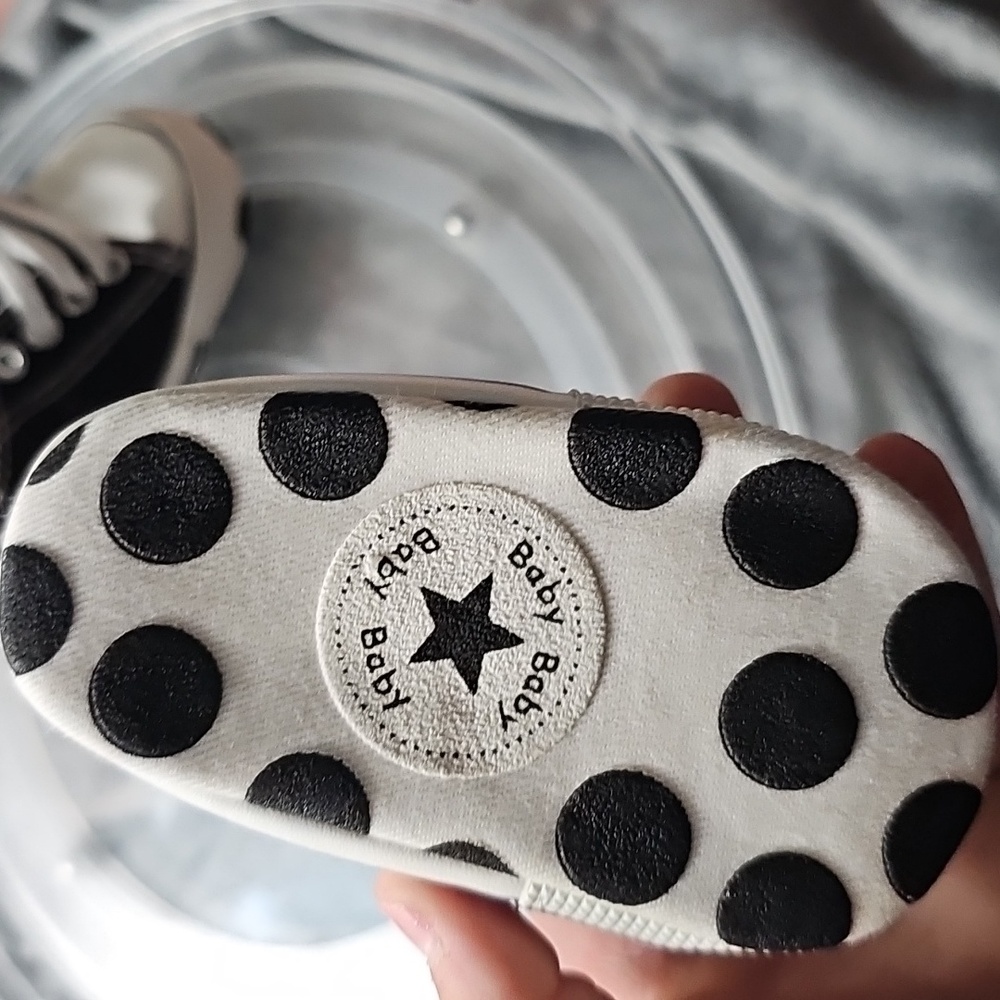 I Baby Black and White Sneakers - Picture 7 of 7